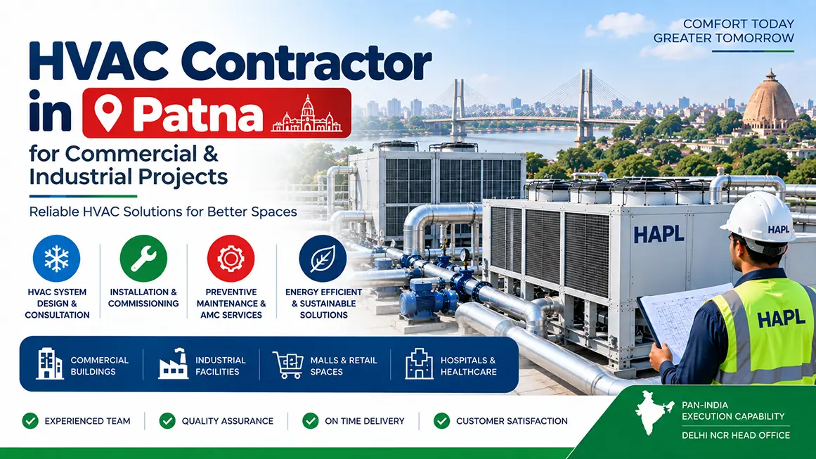 HVAC contractor in Patna, Bihar — HAPL installation and AMC services